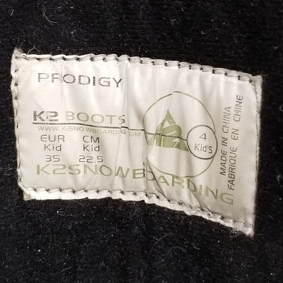 K2 Prodigy Kids Snowboots sz 4 - Picture 6 of 6